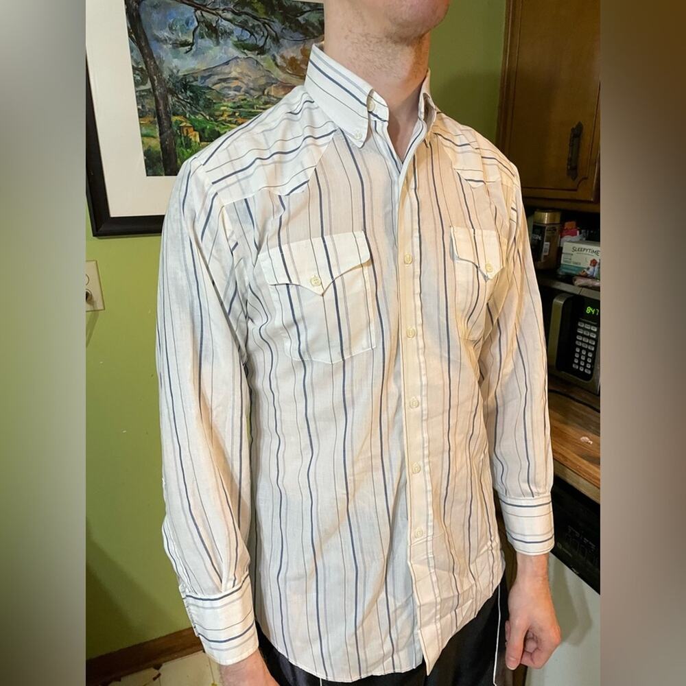 70s Striped western shirt